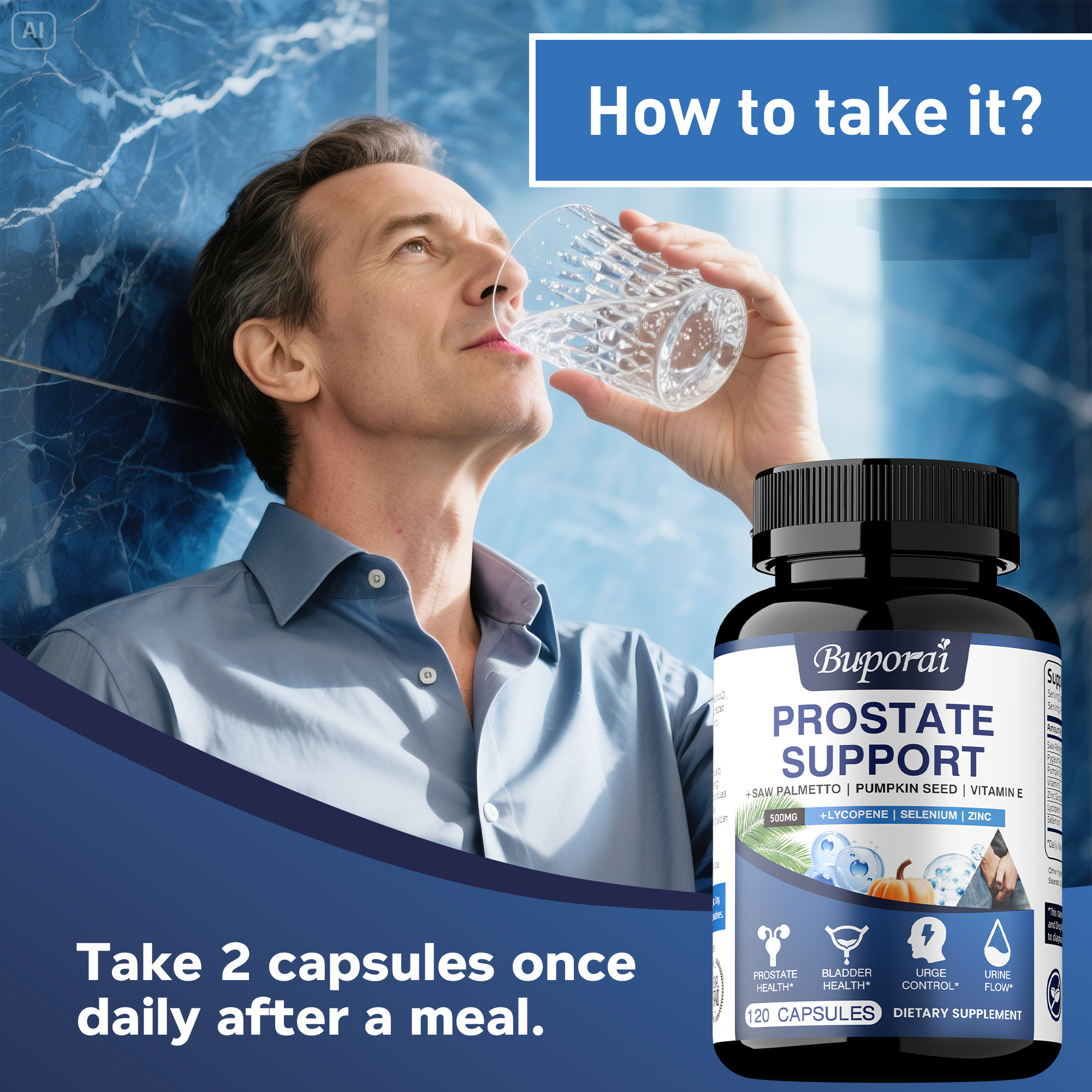Men's Prostate Formula with Saw Palmetto, Prostate Supplement, Say ...