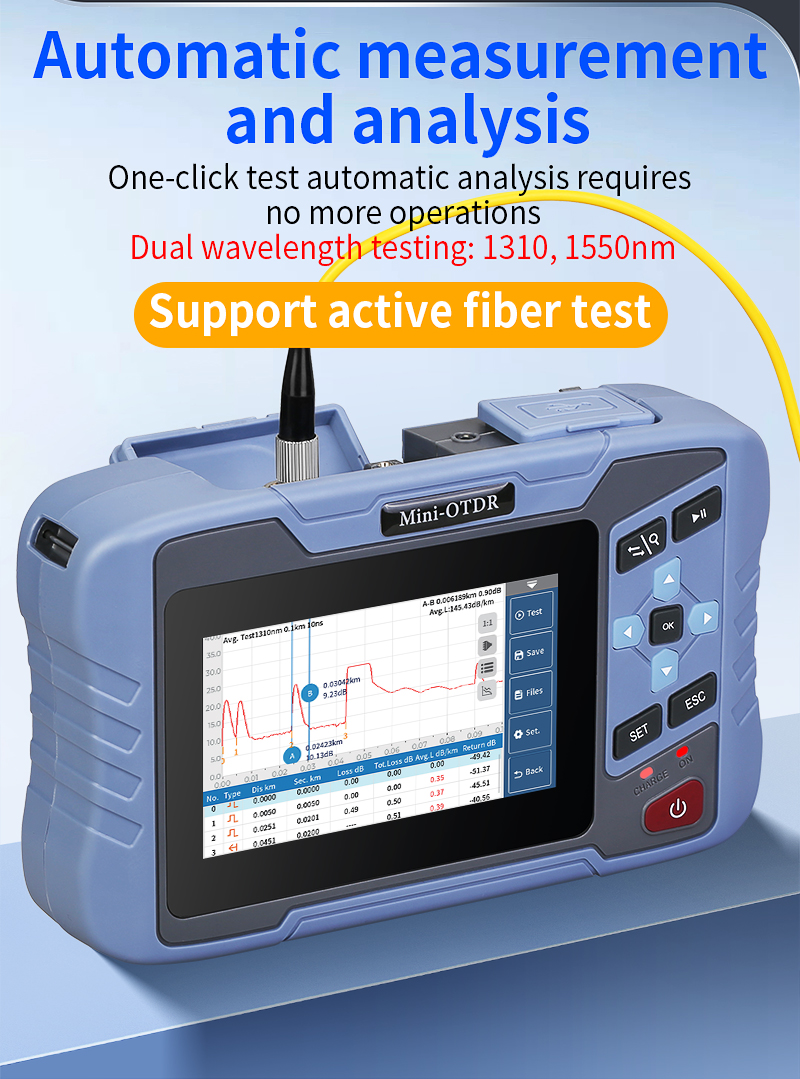 COMPTYCO active fiber test AUA-D200U 1310/1550nm OTDR Fiber Optic Cable ...