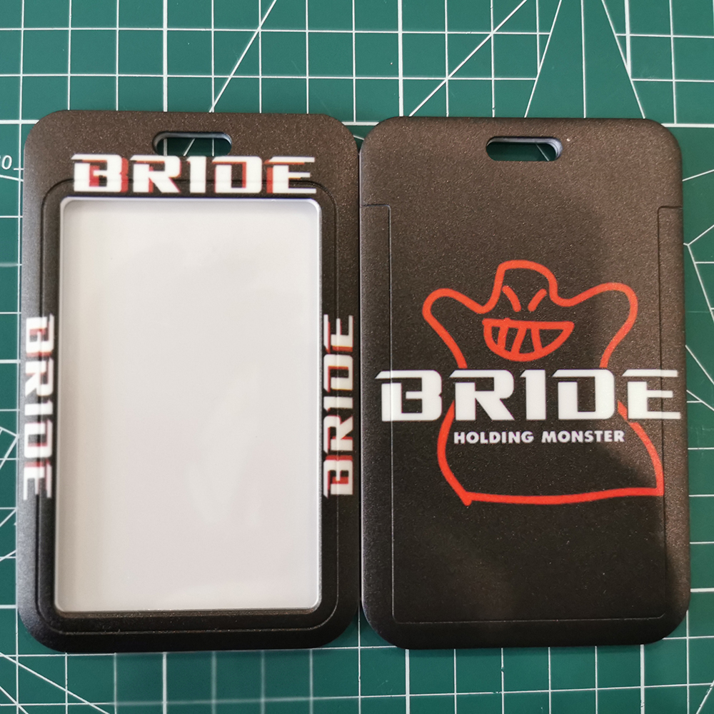 JDM Racing Style Keychain ABS Bank Credit Card Holder Wallet Bus ID ...