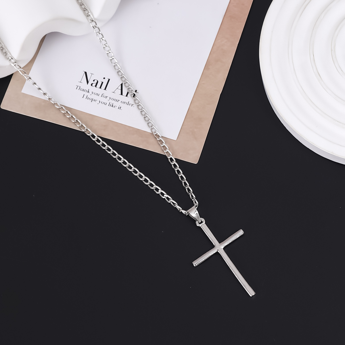 North Royal Stainless Steel Cross Bracelet Set