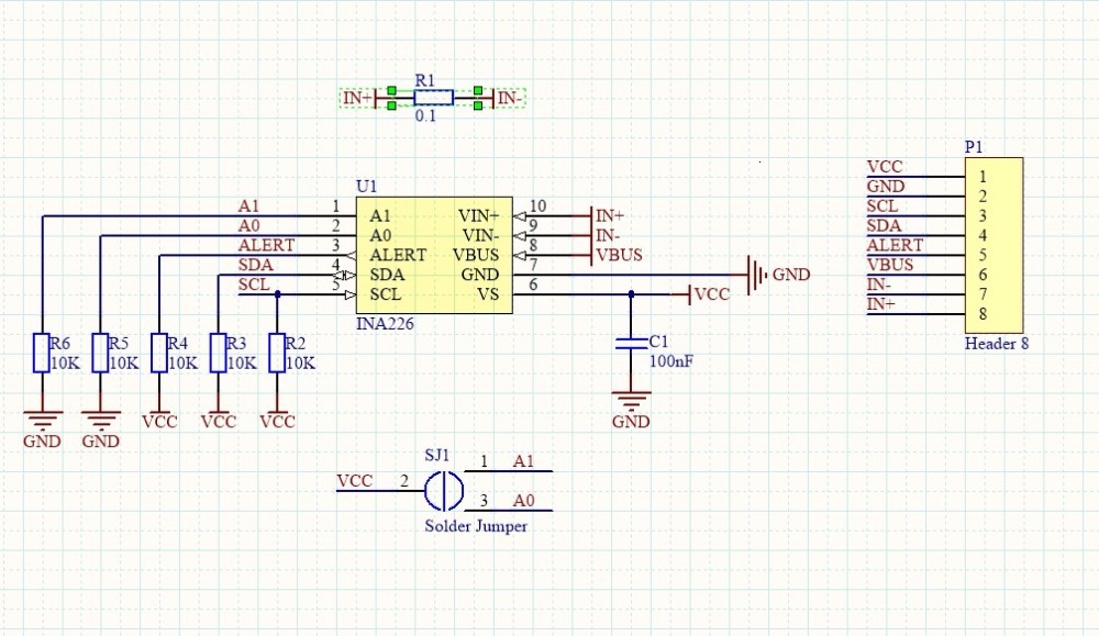 INA226 INA231 CJMCU-226 IIC I2C Interface Bi-Directional Current/Power ...
