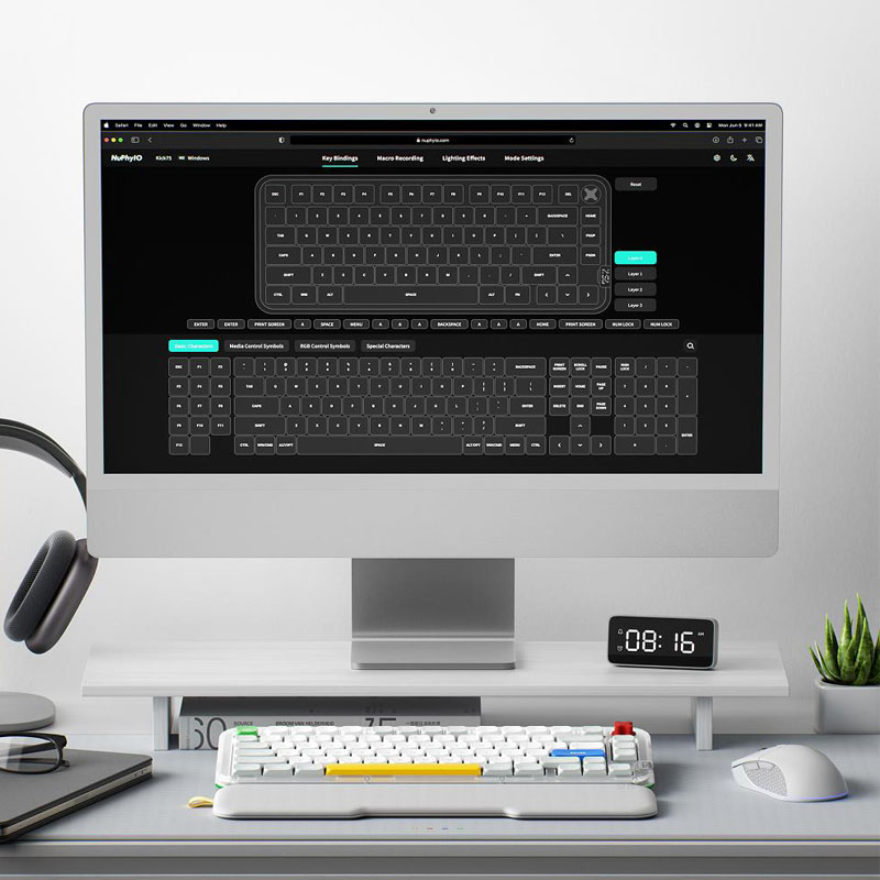 nuphy Kick75 Wireless Low Profile Mechanical Keyboard with Volume ...
