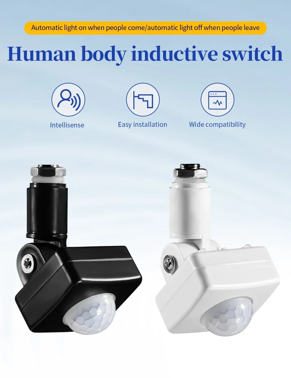 AC 110V-240V IP65 Home Motion Sensor Switch Automatic Outdoor PIR ...
