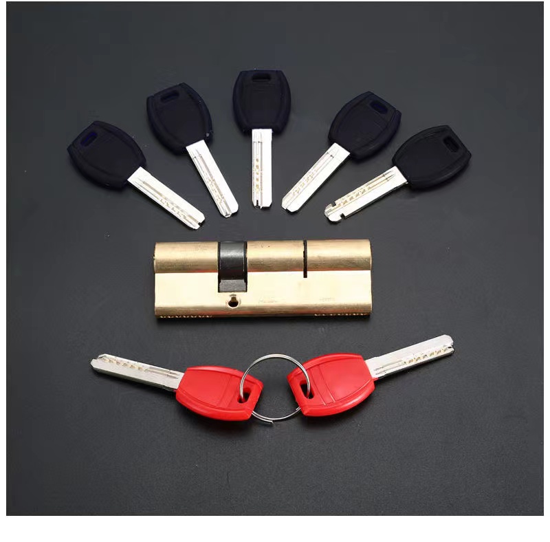 Anti theft door lock set household universal double door lock wooden ...