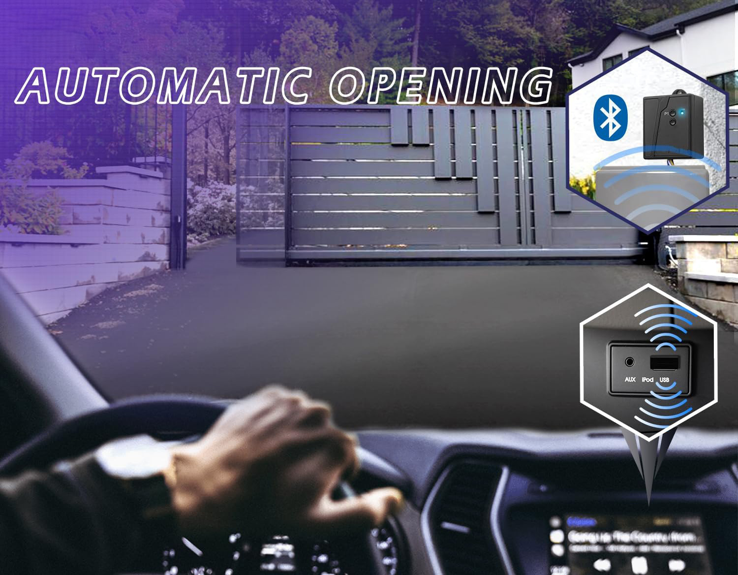 Auto Gate Door Opener Automatic Boom Barrier Door Receiver, 2.4G ...