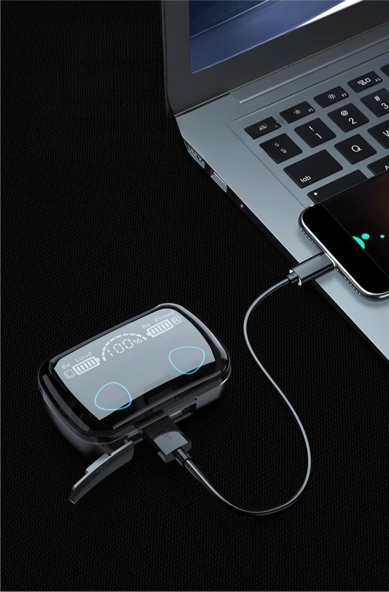Extra Long Battery Life Bluetooth Noise-Cancelling Earbuds Dual Ear ...