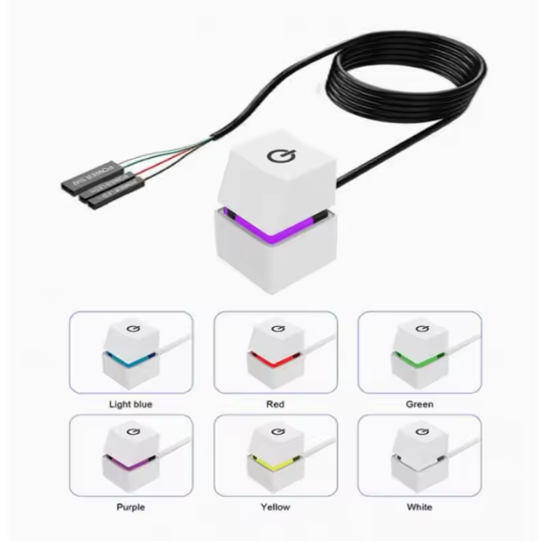 1.65M LED Light Computer Desktop Switch PC Motherboard External Start ...