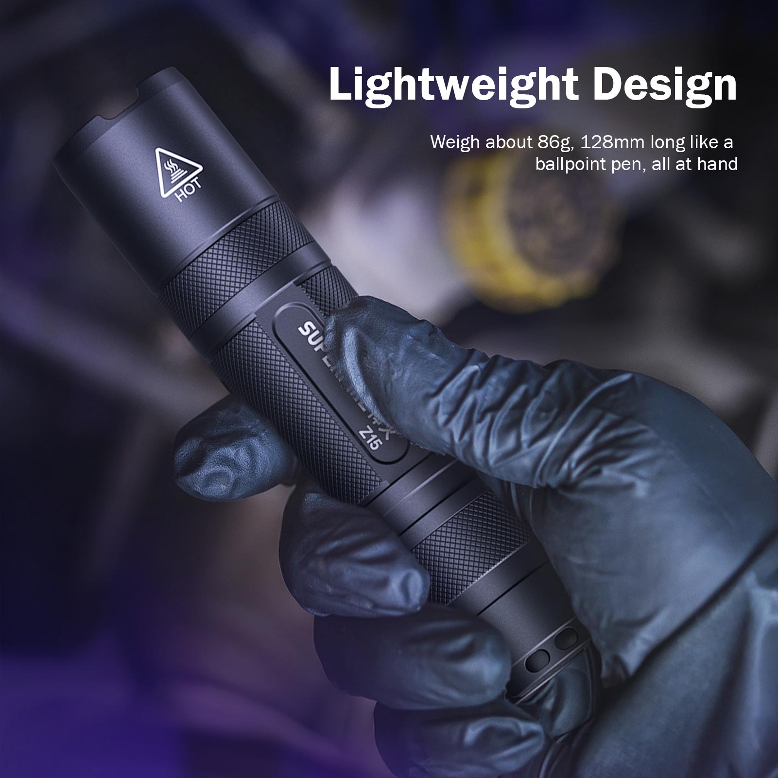 SUPERFIRE Z15 5W UV Flashlight 365nm EDC Torch Mini Lantern Ultra Pet ...