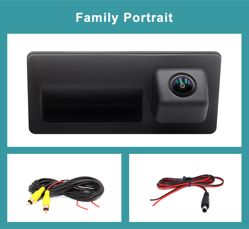 AHD 1080P Car Trunk Handle Reverse Backup Camera For Passat B5 CC EOS ...