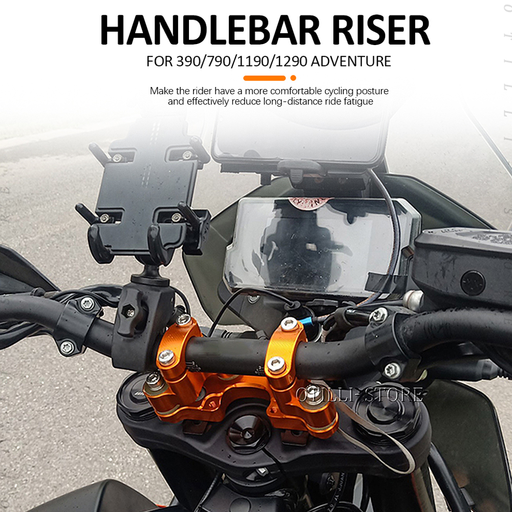 Motorcycle Accessories Steering Damper Mount Handlebar Riser Kit For ...