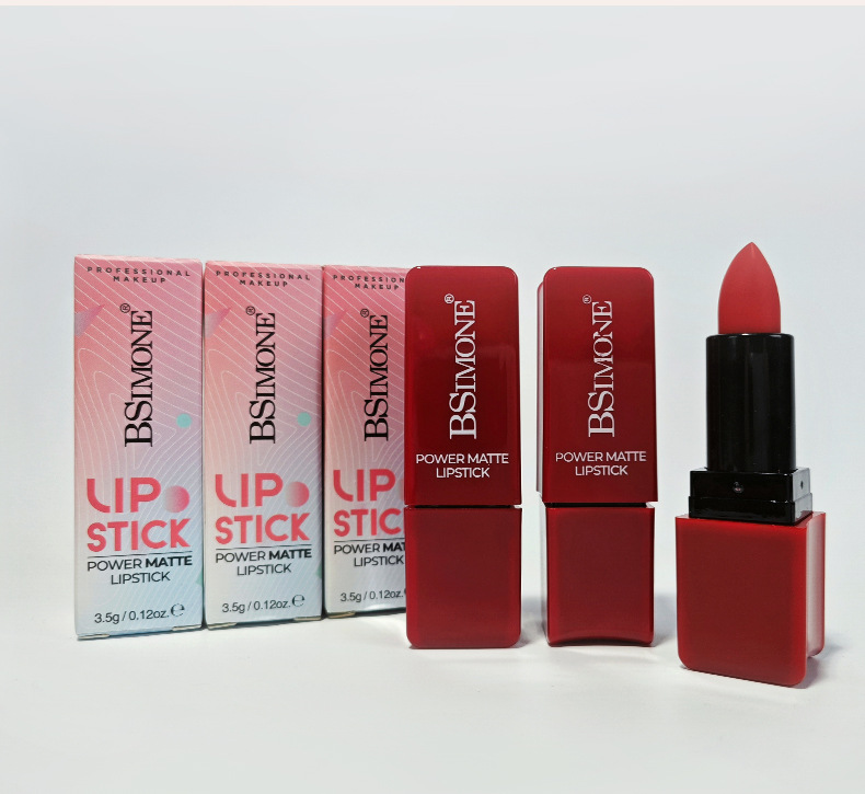 Bsimone Matte Dark Red Lipstick Waterproof Colorrose Brown Trending Lip ...