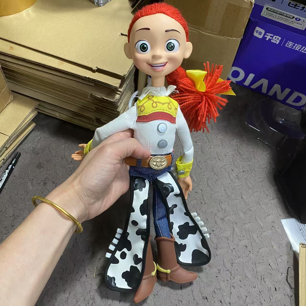 Toy Story 4 Talking Woody Jessie Buzz Lightyear Slinky Dog Bullseye ...