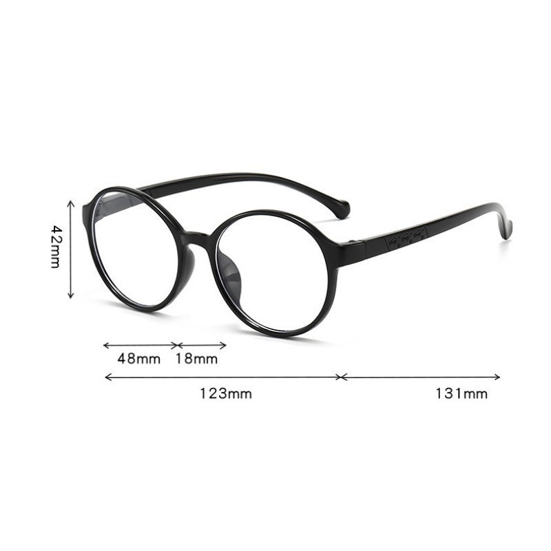 Kids Eyeglasses Fashion Round Frames Lightweight Replaceable Glasses ...