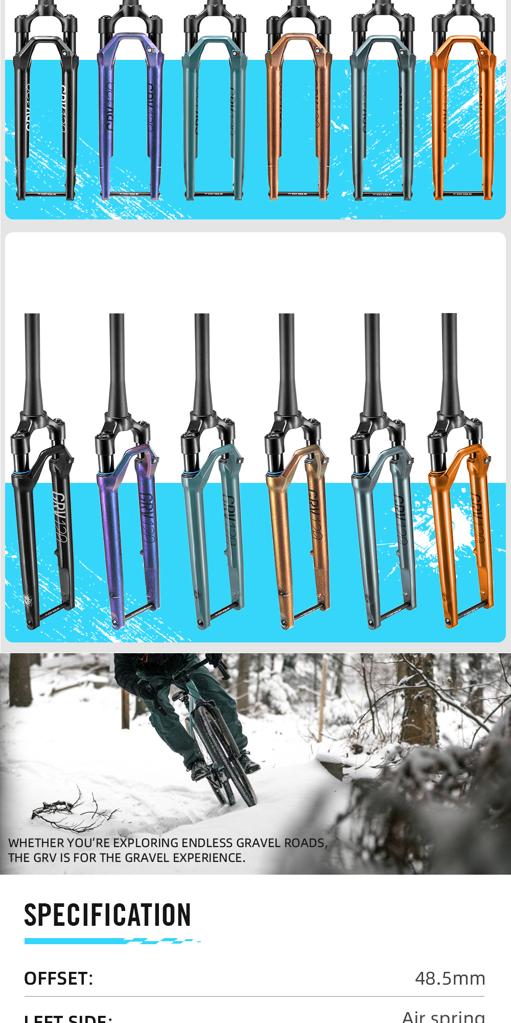 Curated visual reference: Fresh Look at Lexon Gravel Fork 40Mm Travel E Bike Ready Road 700C
