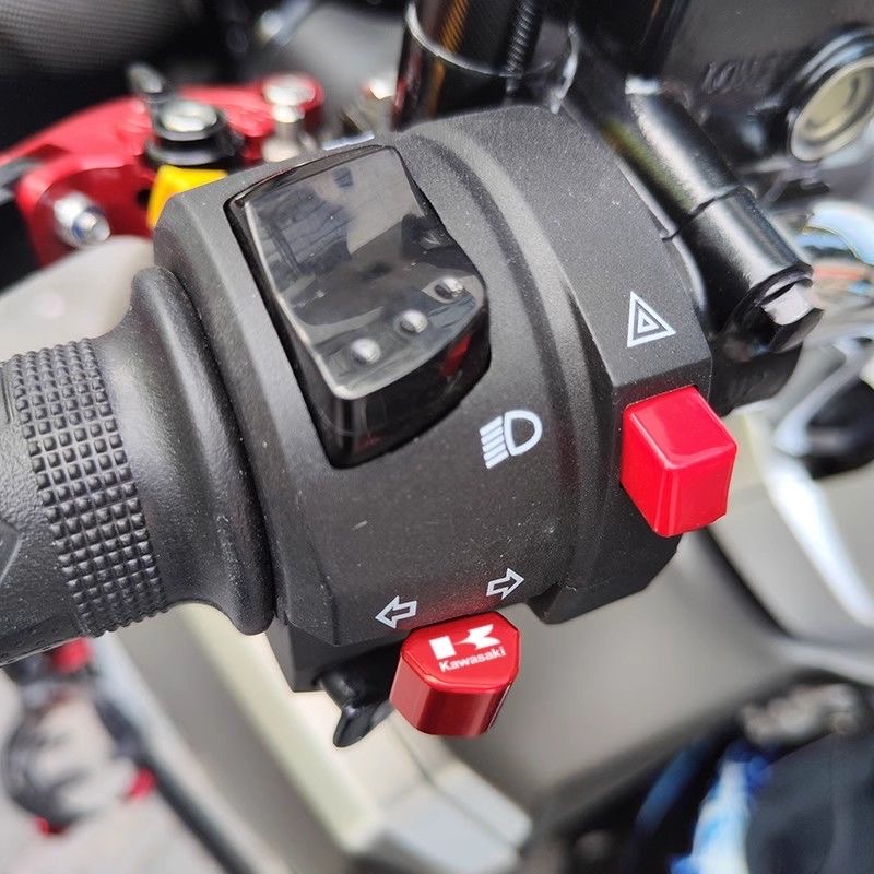 For Kawasaki All Models Universal Motorcycle Turn Signal Switch Button ...