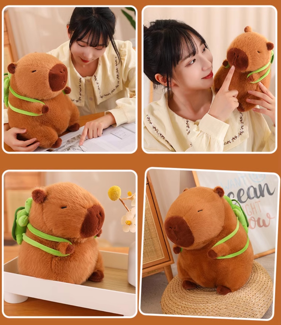 23CM CAPYBARA PLUSH Toy Cartoon Teddy Stuffed Animal Doll Kid Gift Cute Capybara £6.95 - UK