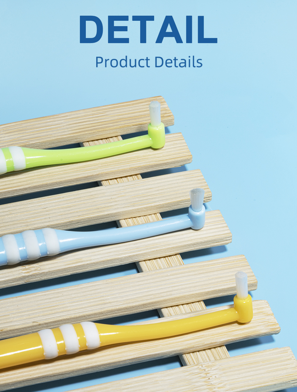 Fawnmum Orthodontic Toothbrush Has A Pointed and Flat Head for ...