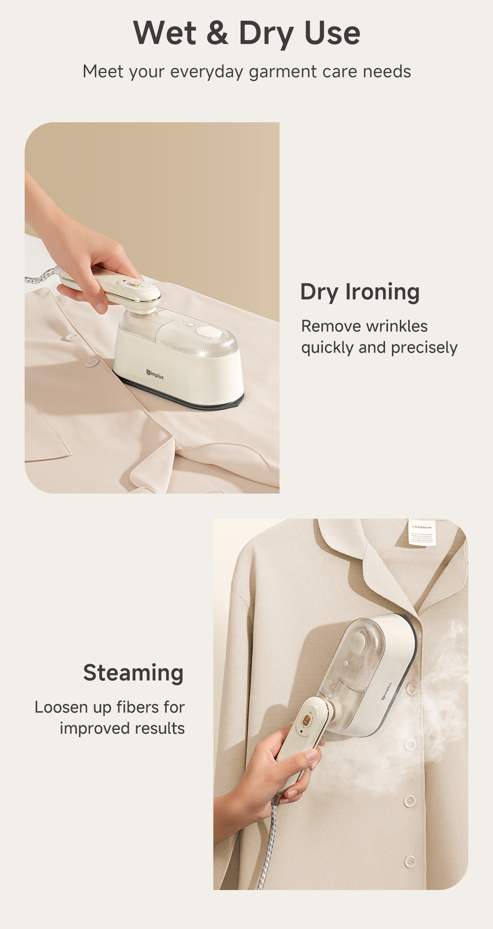 Simplus 1000W Steam Iron丨Dry & Steam Dual Use丨9 Steam Nozzles | 180 ...