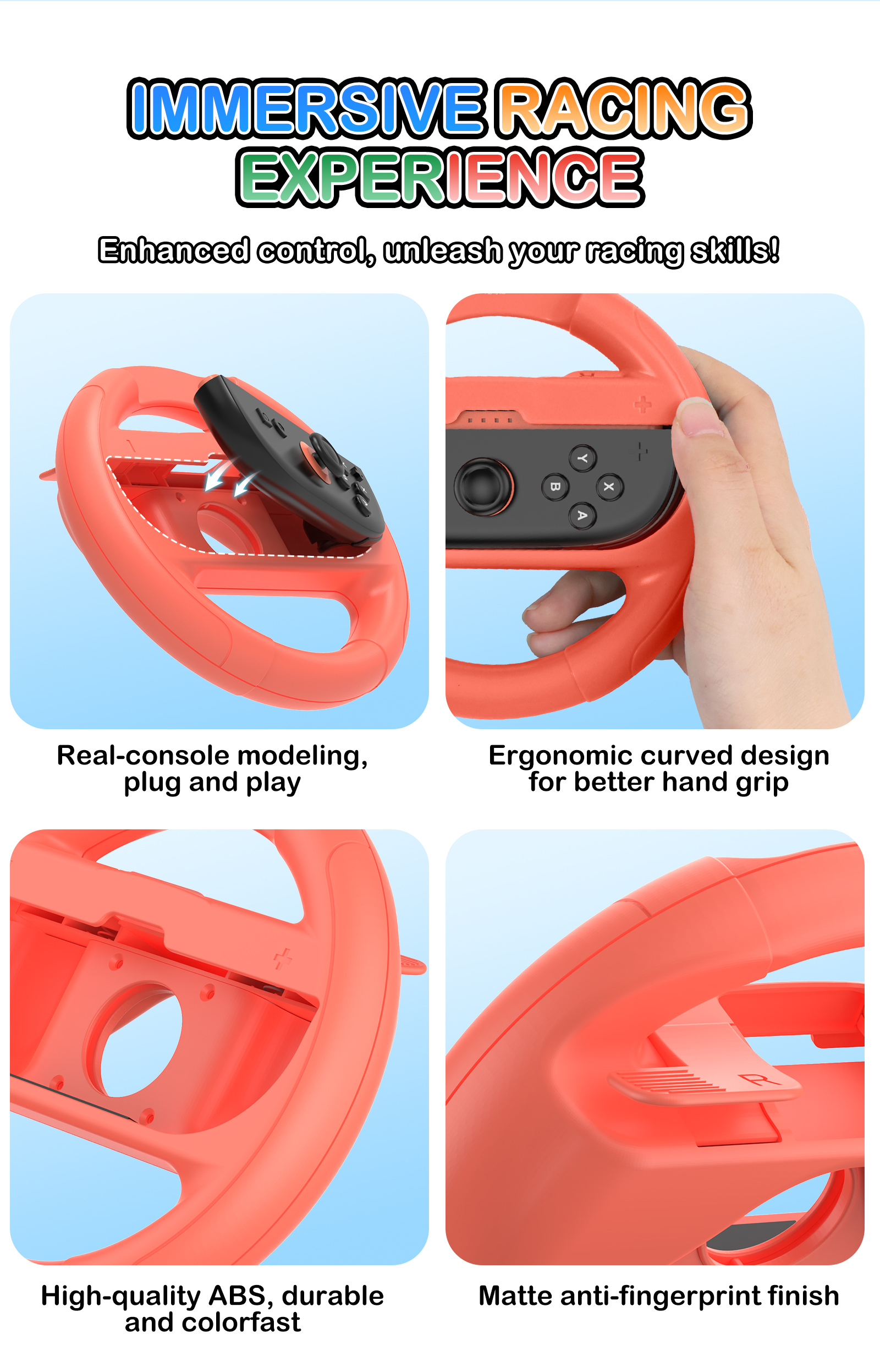 IINE Steering Wheel for Switch 1 & 2 / for Switch1 & Switch2 Immersive ...