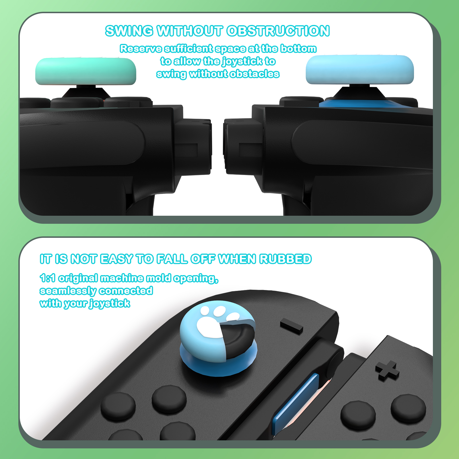 Nintendo Switch 2 Rocker Caps 1 Pair (2 pcs) Game Theme Design for ...
