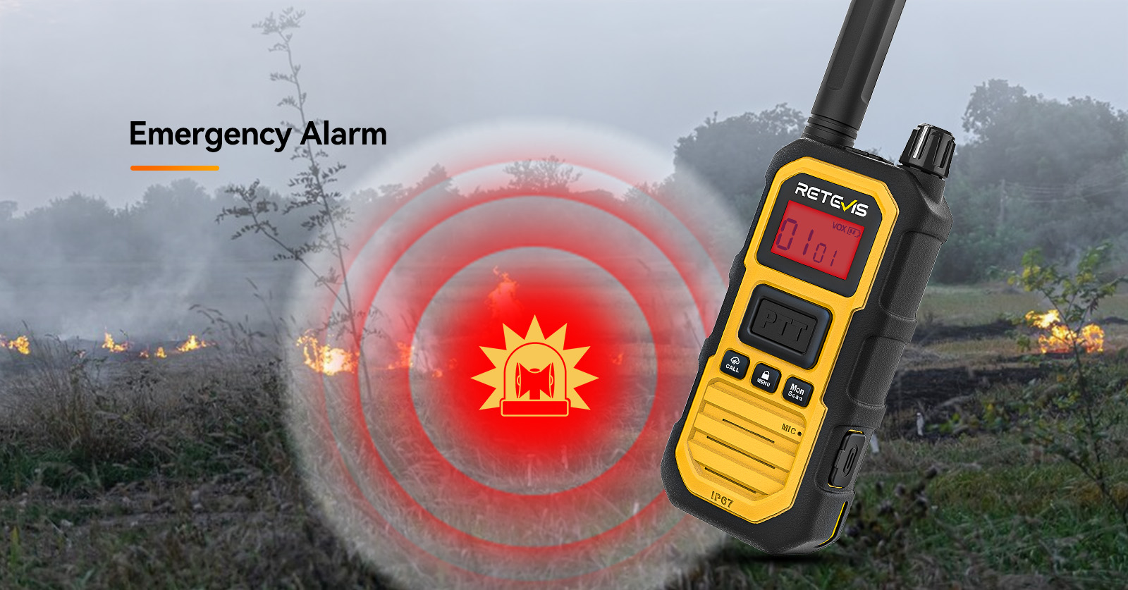Retevis RB48P Waterproof Heavy Duty GMRS Two Way Radios with NOAA ...