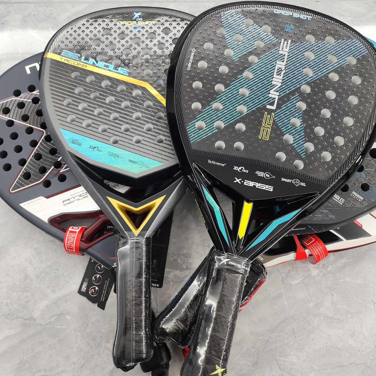 Bearclaw Padel Racket Carbon Fiber Surface With EVA Memory, Flex Foam Core - View #12