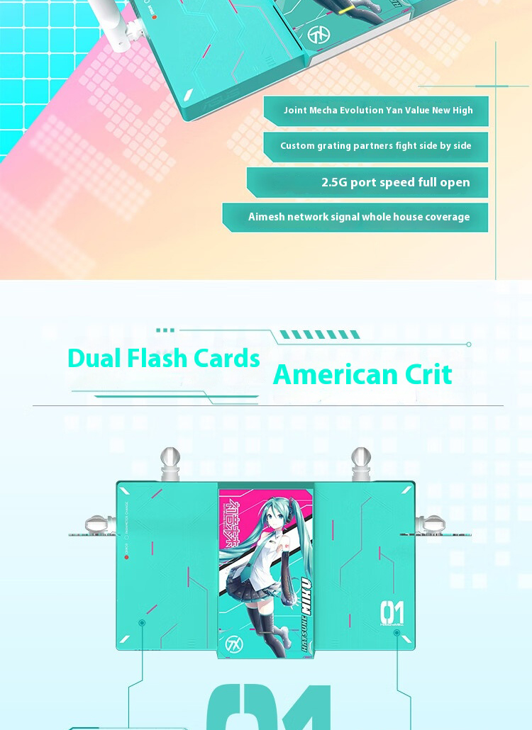 ASUS RT-BE57 Hatsune Miku TianXuan2 Edition Wifi7 Router The Aimesh ...