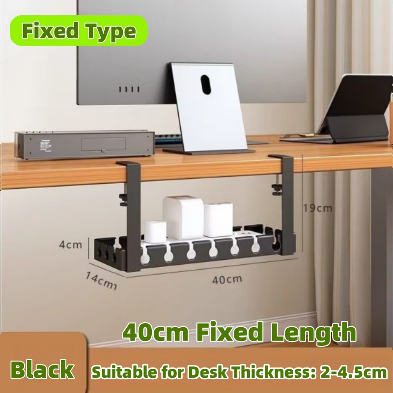 Extendable Under Desk Cable Management Tray Desk Bottom Socket Holder ...