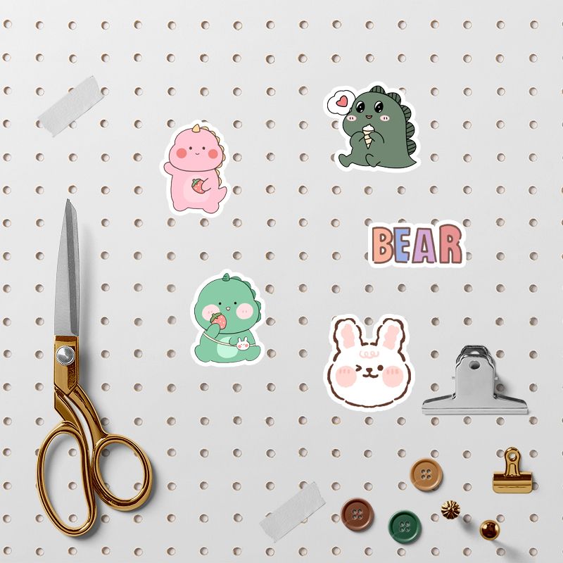 Cute Hami Melon Bear Stickers 90pcs Diy Computer Washi Scrapbooking ...