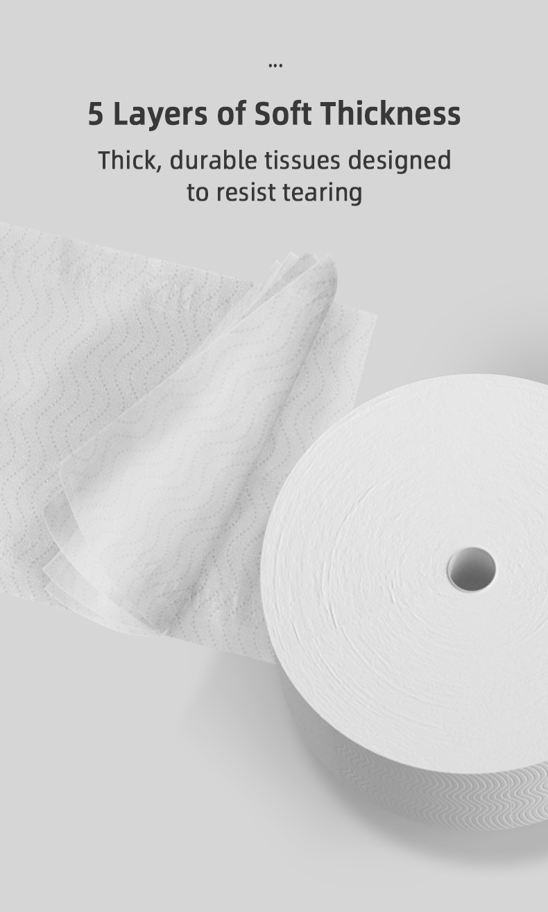 [6 Packs]Botare Hanging Jumbo Toilet Paper Roll - Center Pull Design ...