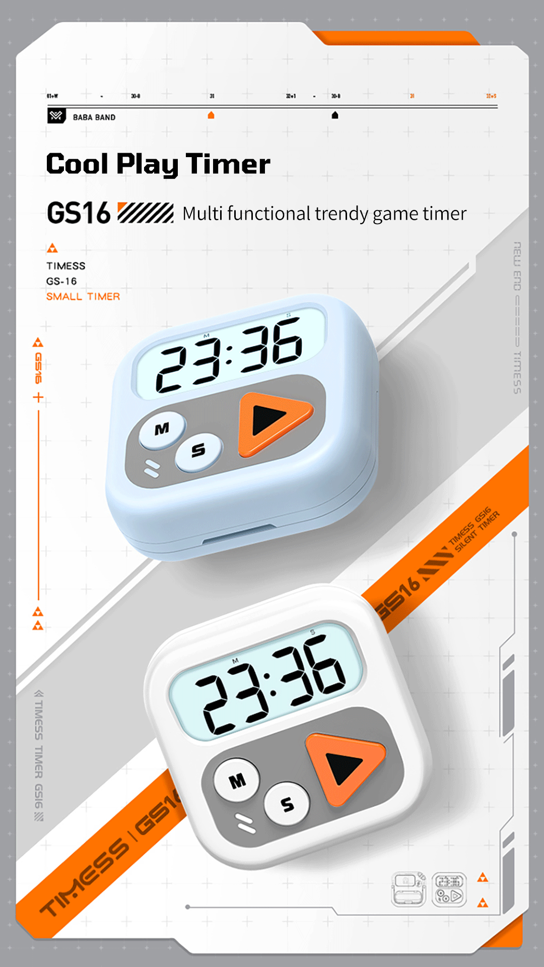 HENGXIANG Electronic Timer HX-2319, Countdown & Count-Up Timing, Simple ...