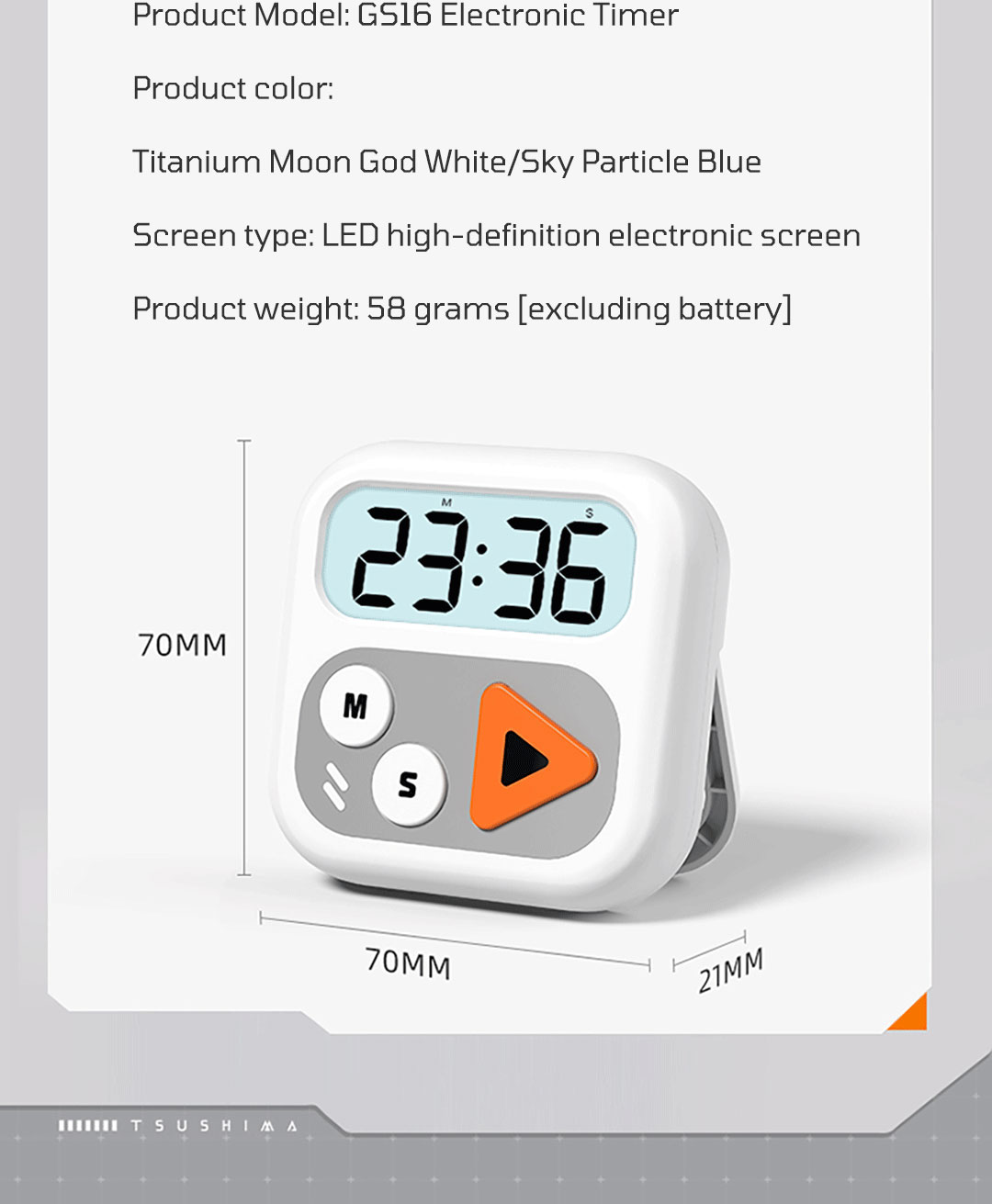 HENGXIANG Electronic Timer HX-2319, Countdown & Count-Up Timing, Simple ...