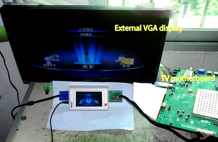 TKDMR TV160 Generation of LVDS Turn VGA Converter With The Display LCD ...