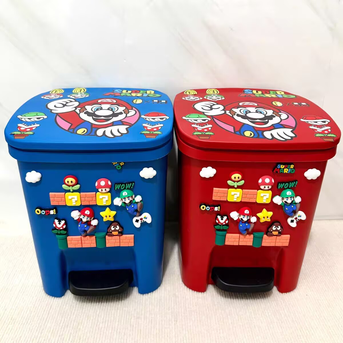 Mario cartoon trash can dopamine home bedroom living room large large ...