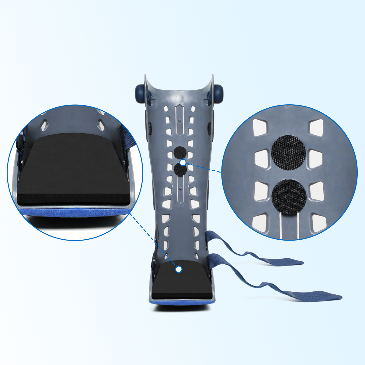 Walking Boot For Broken Foot Velpeau Tall - Dual Air Inflation Cam ...