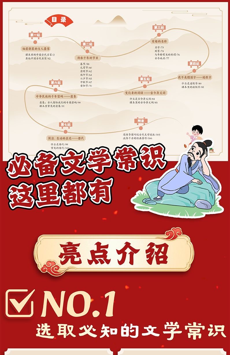 【现货】 藏在小学课本里的必备文学常识【选取必知的文学常识/从死记硬背转向理解性背诵记忆/一读就懂的文学常识宝典】老师推荐 漫画书 ...