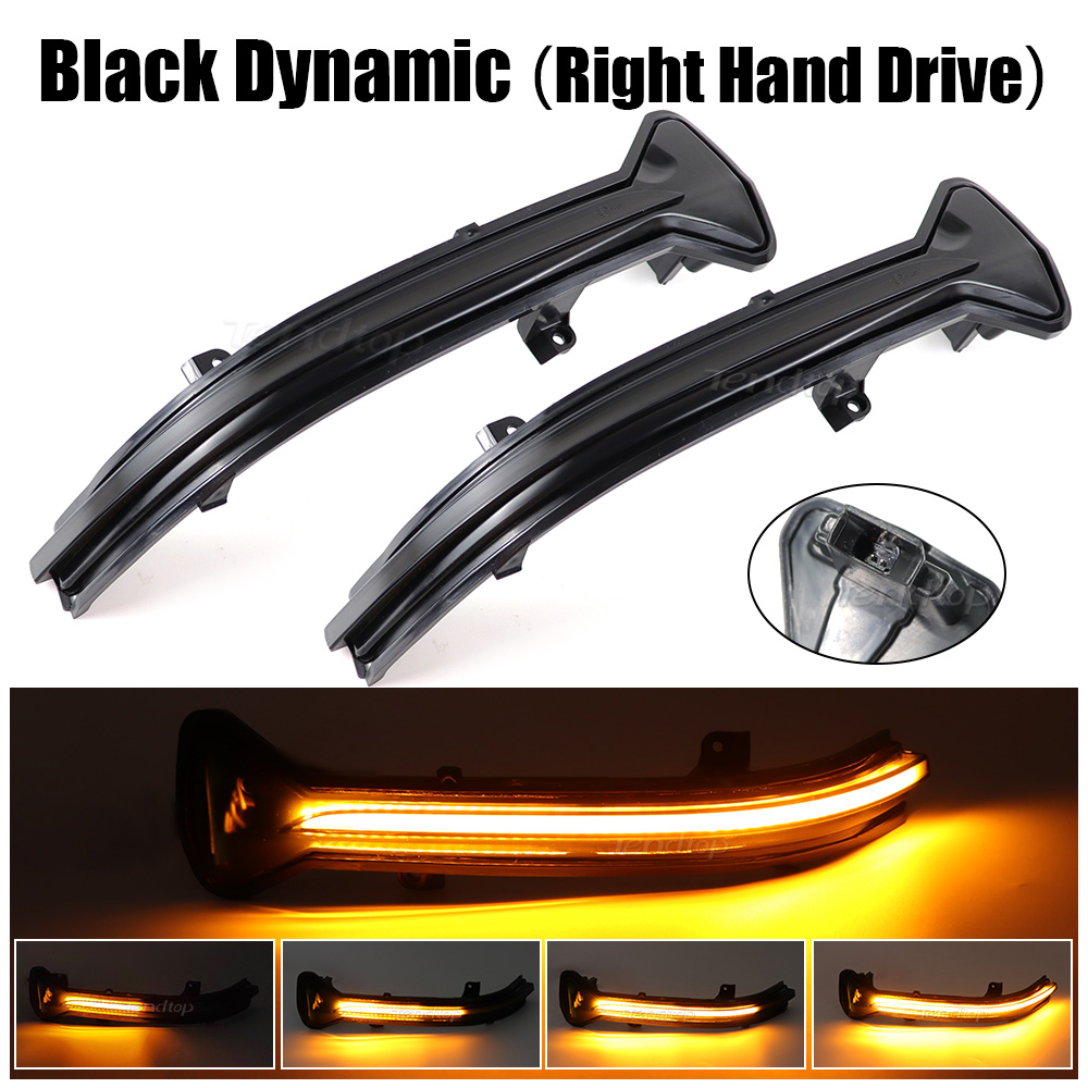 2X LED Dynamic Turn Signal Light Side Rear View Mirror Light For BMW 5 ...