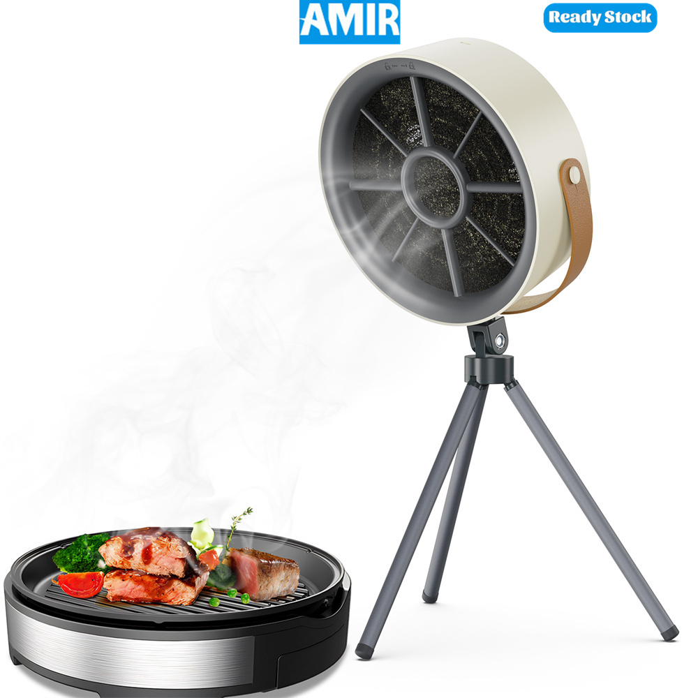 AMIR Wireless Range Hood, Portable Desktop Cooker Hood with 3 Speed ...