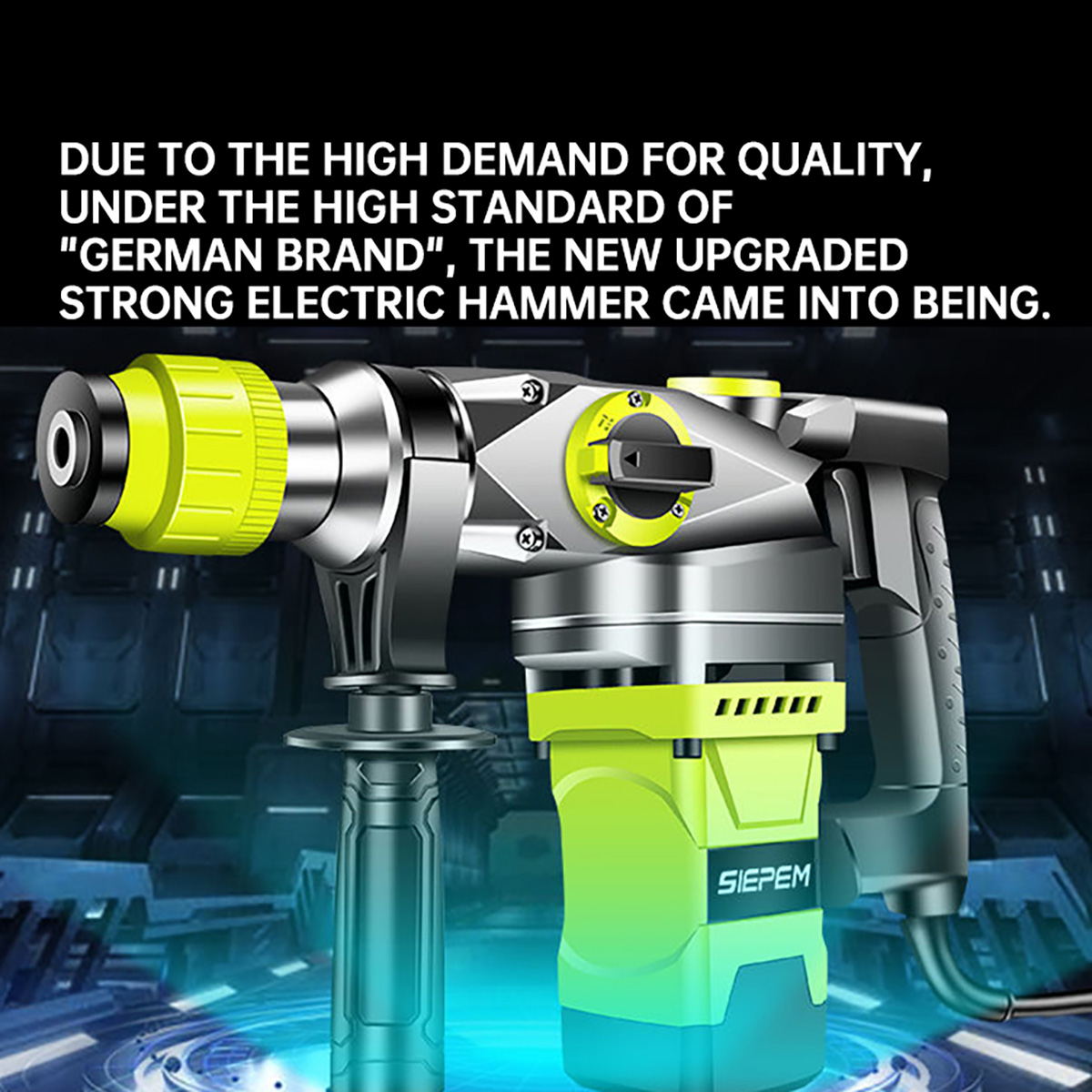 Heavy Rotary Impact Hammer Electric Hammer Drill Screwdriver Concrete ...