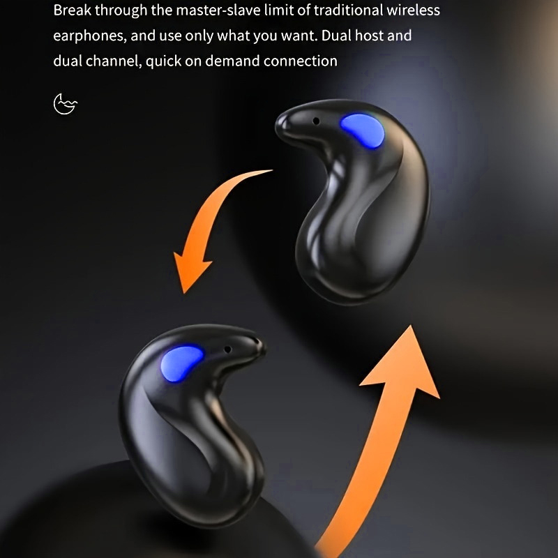Senbenbao X55 Headphones TWS Sleep Wireless Bluetooth Earphones Led ...