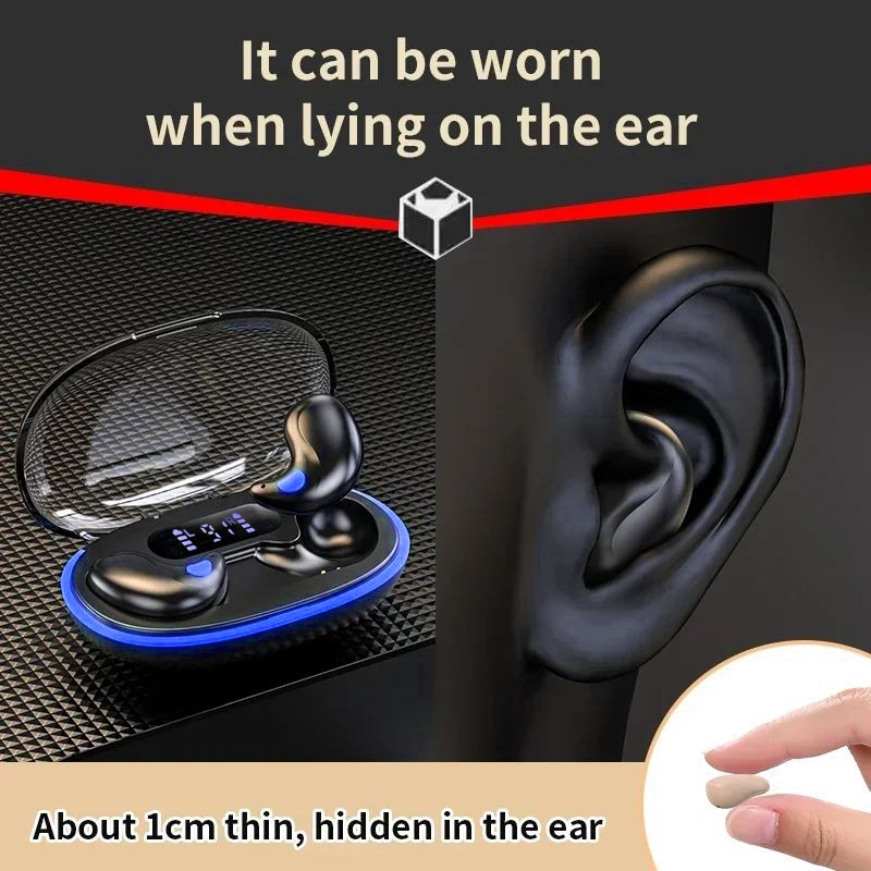 Senbenbao X55 Headphones TWS Sleep Wireless Bluetooth Earphones Led ...