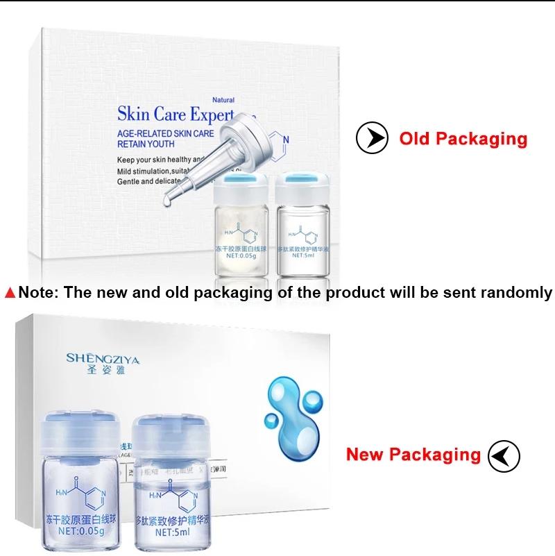 10 pcs/box Korea Facial Hydrolyzed Silk Protein Collagen Thread Ball ...