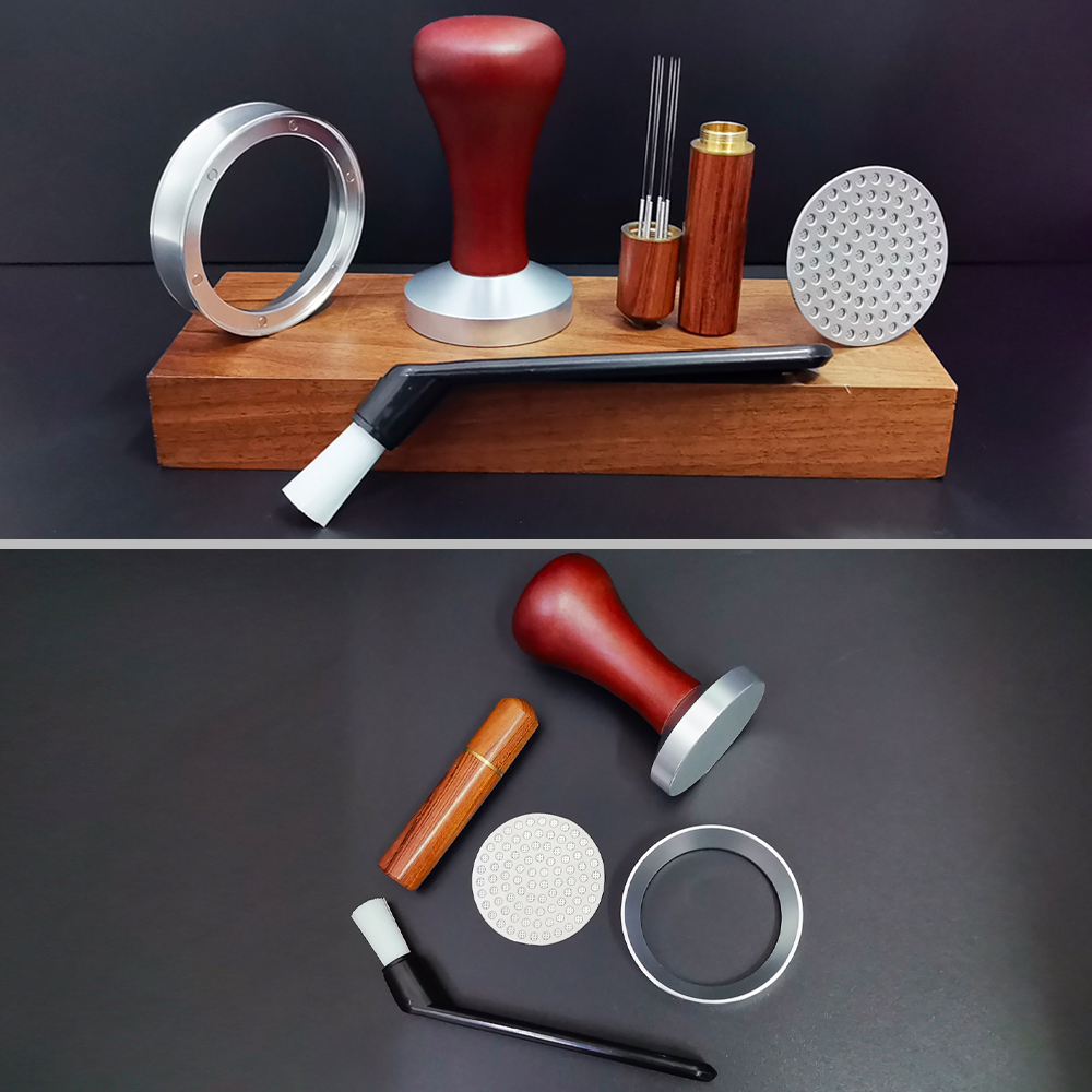 [Ready From MY] 5Pcs Espresso Tamper 51/53/58mm, Coffee Tamper Tools ...