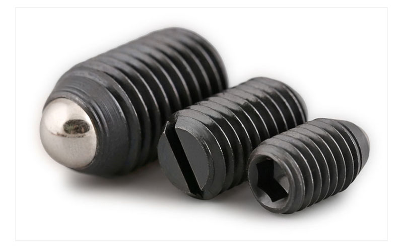 Black Grade 12.9 Hex Socket Allen Spring Ball Plunger Grub Point Set ...