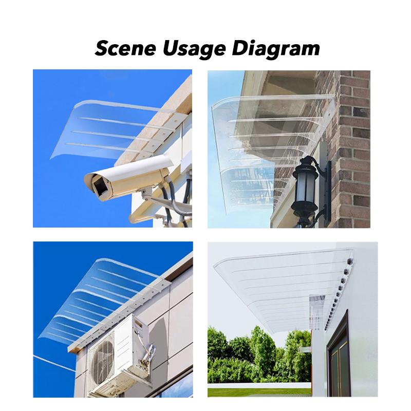 Awning Roof Outdo Durable New Upgrade Invisible Canopy Eaves Balcony ...