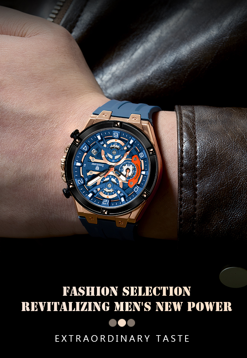 SENSTONE Men's Watch All New Style Porsche Design Original Waterproof ...