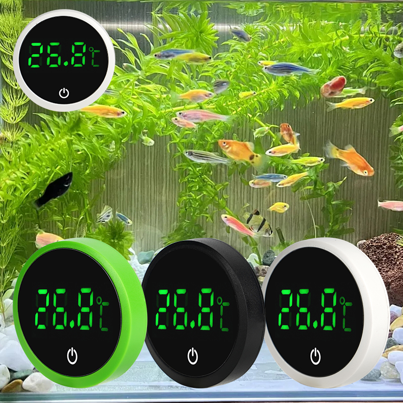 New Digital Aquarium Self-Adhesive Thermometer LED Display Electronic ...