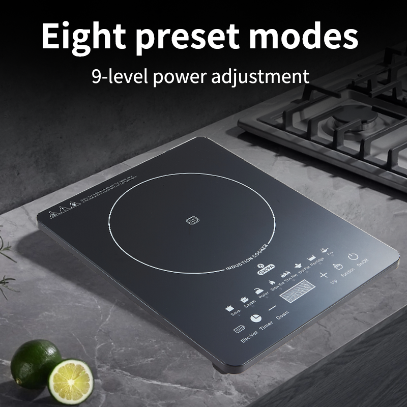 Induction Cooker PH Energy-Saving 2200W Rapid Heating Touch Control 9 ...