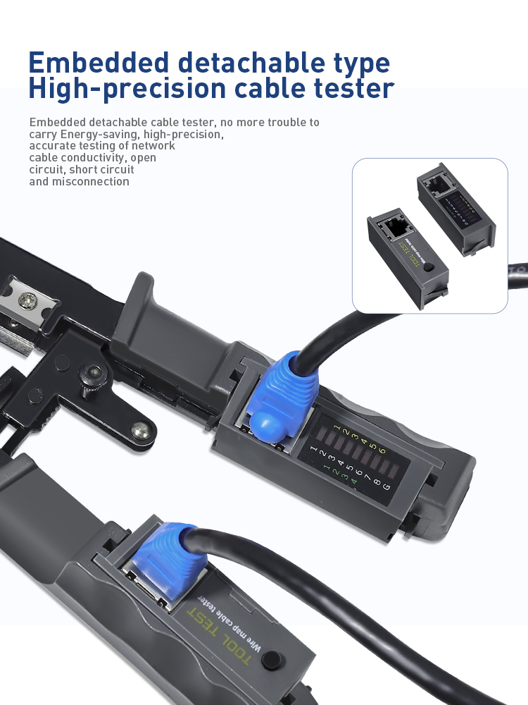 ZoeRax [All in One Cable Tester Crimper] for RJ45 RJ12 RJ11/Cat 5/Cat6 ...