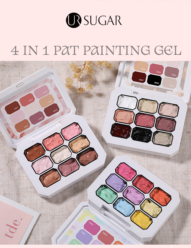 UR SUGAR 9 Colors Pat Pat Painting Ombre Nail Gel Polish Easy Gradient ...